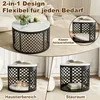 MODFU Couchtisch 2er-Set Rund,Wohnzimmertisch Sofatisch mit Produktbild-Vorschau 4