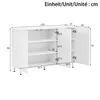 Merax Sideboard 2-in-1 Kommode mit 3 Türen, Schuhschrank Produktbild-Vorschau 8