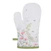 Clayre & Eef WFF44 Ofenhandschuh Weiß Grün 18x30 cm Produktbild-Vorschau 1