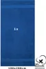 A blue towel with text and a logo. Produktbild-Vorschau