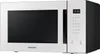 A white and black Samsung microwave oven is shown from a side angle against a white background. Náhľad obrázku produktu