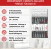 3 Monatskalender 2026 Wandkalender mit Schieber - Produktbild-Vorschau 2
