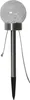A solar garden light with a cracked glass globe on a white background. Produktbild-Vorschau