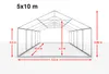 TOOLPORT Partyzelt Festzelt 5x10 m in weiß Professional PE Produktbild-Vorschau 5