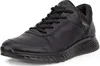 A black leather sneaker is shown from a side-angle on a white background. Podgląd zdjęcia produktu