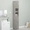 vidaXL Mobile da bagno grigio cemento 32x25,5x190 cm Anteprima dell’immagine prodotto 11