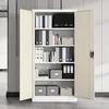 Armoire de bureau Armoire en acier blanc-bois 185x90x40 Voir les images du produit 10