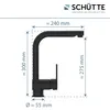 SCHÜTTE Küchenarmatur LONDON mit Geschirrbrause, Wasserhahn Produktbild-Vorschau 3