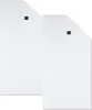 Two white towels are laid out on a white background. Produktbild-Vorschau
