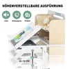 Zimilo Kinderschreibtisch Höhenverstellbar 55–75 cm, Produktbild-Vorschau 2