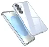 A clear protective phone case is shown on a white background, with a smartphone inside. Produktbild-Vorschau
