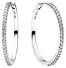 Pandora Ohrringe Creolen Funkelnde Zirkonia Sterling-Silber Produktbild-Vorschau 3