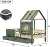 Łóżko dziecięce Flieks 90x200cm z 2 szufladami, łóżko Podgląd zdjęcia produktu 4