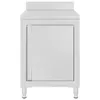 vidaXL Tavolo da lavoro con armadio 60x60x96 cm in acciaio Anteprima dell’immagine prodotto 2
