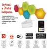 GoSmart LED stolní lampa Hexagon bílá, 6 dílů, RGBIC stmívatelná, WiFi Náhled obrázku produktu