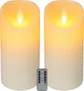 Bougies LED Relaxdays, lot de 2, 24,5 cm, avec Voir les images du produit 1