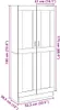 vidaXL Highboard Artisan-Eiche 82,5x30,5x185 cm Produktbild-Vorschau 8