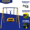 A yellow and blue swing set with various feature callouts. Anteprima dell’immagine prodotto