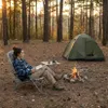 Campingstuhl bis 150 kg Angelstuhl Faltbar zum Strand Produktbild-Vorschau 6