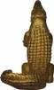Casa Padrino Luxus Deko Skulptur Krokodil mit Tablett Gold Produktbild-Vorschau 3
