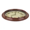 A round wall clock with a brown frame and a cream-colored face. The face is decorated with illustrations of various birds. Náhled obrázku produktu