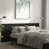 Wand-Kopfteil Schwarz 240x1,5x80 cm Holzwerkstoff Produktbild-Vorschau 3