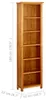 vidaXL Boekenkast met 6 vakken, 52x22x180 cm, massief Productafbeelding-voorbeeld 5