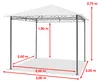 TOOLPORT Pavillon de Jardin 3x3 m Tente de Jardin Ã  4 Voir les images du produit 4