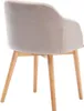 Satz von 6 Stühlen - Stoff und Gummiholz - beige - JELISA Produktbild-Vorschau 9