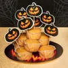 12 brochettes de cocktail Creepy Pumpkin Voir les images du produit 3