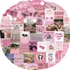 Set di 50 adesivi in vinile rosa Y2K fai da te Anteprima dell’immagine prodotto 5