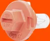 A close-up shot of a small light bulb with an orange plastic base. Produktbild-Vorschau