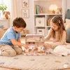 ECOTOYS EF4175 Puppenhaus im Koffer, zweistöckig, mit 20 Produktbild-Vorschau 3
