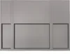 A flat lay of a gray plastic organizer with multiple compartments. Produktbild-Vorschau