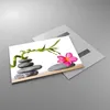 Bilder auf glas - Ruhig blume dekoration stein - 100x70cm - Produktbild-Vorschau 2