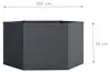 Westmann Varia 52 Metall Hochbeet 6-eckig Anthrazit Produktbild-Vorschau 7