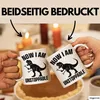T-Rex Dinosaurier Now I Am Unstoppable Lustige T-Rex Tasse Produktbild-Vorschau 2