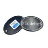 Emaille Türschild TOILETTE oval 7x10 cm Schild Emailschild Produktbild-Vorschau 2