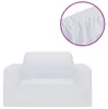 vidaXL Stretch-Sofahusse Weiß Polyester-Jersey Produktbild-Vorschau 1