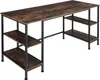 A computer desk with shelves. Voir les images du produit