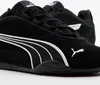 A close-up, studio shot of a black Puma sneaker with white accents. Produktbild-Vorschau