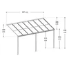 Juskys Terrassenüberdachung Borneo 5,5 x 3 m – Aluminium Produktbild-Vorschau 12