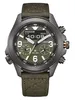 A close-up, front-facing studio shot of a Citizen Promaster watch with a green dial and strap. Podgląd zdjęcia produktu