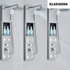 KLARWERK® BEN | Duschpaneel Edelstahl Silber Kopfdusche & Produktbild-Vorschau 2