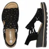 Rieker Damen Sandalette Schwarz Voir les images du produit 36
