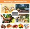 JOIEYOU Grille de cuisson en fonte 60x40cm Grille de Voir les images du produit 3