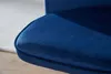 Chaise de bureau bleu foncé en velours, chaise pivotante Voir les images du produit 5