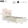 Łóżko tapicerowane o wymiarach 90 x 200 cm, z obiciem z Podgląd zdjęcia produktu 6