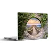 MuchoWow® Laptop Aufkleber Sticker Cover Brücke - Meer - Produktbild-Vorschau 1
