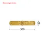 Kistenband mit vernietetem Stift gelb verzinkt 300x38x2,5mm Produktbild-Vorschau 2